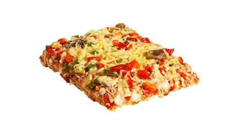 Vegetarische pizzastuk