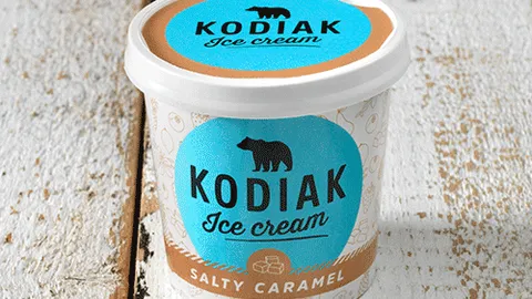 Kodiak ice cream salty caramel