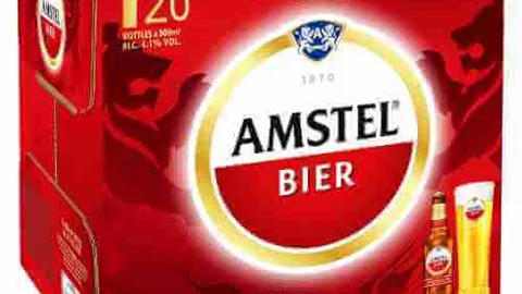 20 pack Amstel Bier