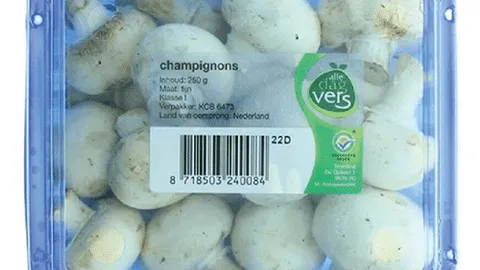 Witte champignons 250 gram