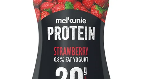 Melkunie protein yoghurt aardbei 200 gram