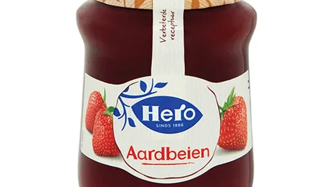 Hero aardbeien extra jam 340 gram