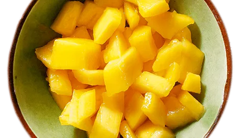 Bakje verse mango's
