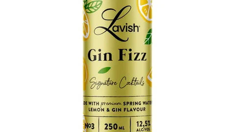 Lavish gin fizz cocktail