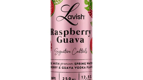 Lavish raspberry guava cocktail