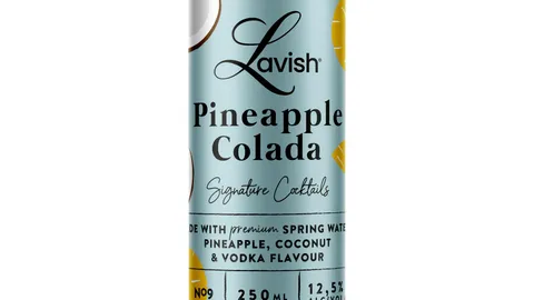 Lavish pineapple colada cocktail