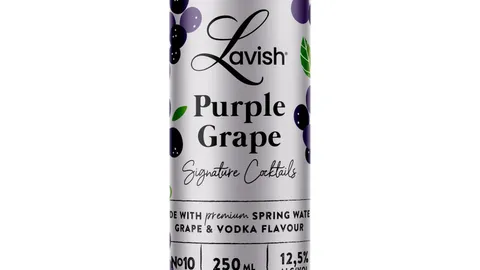 Lavish purple grape cocktail
