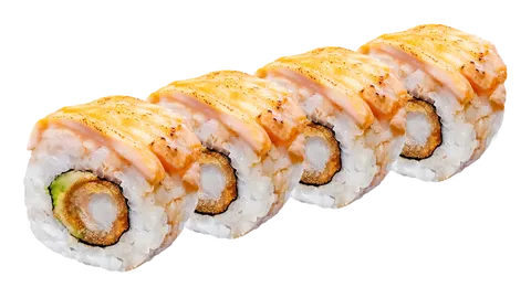 Flamed dragon roll