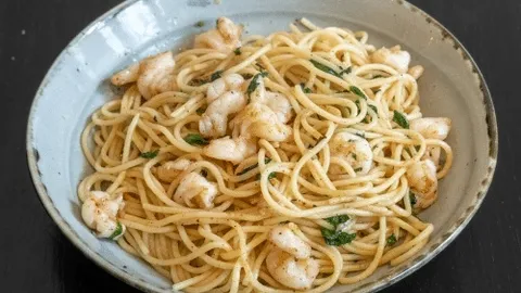 Pasta con gamberetti