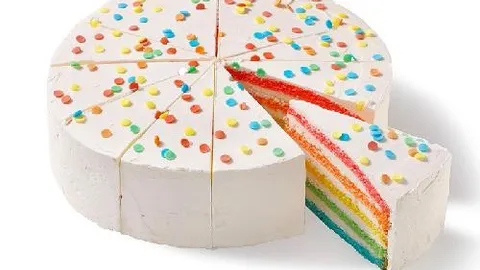 Rainbowcake - 1 taart