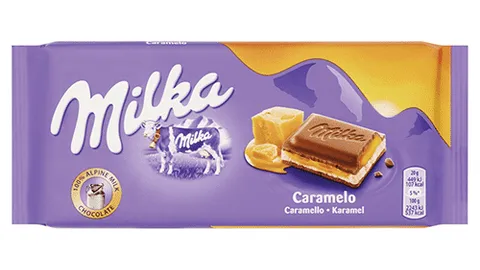 Milka tablet caramel 100 gram