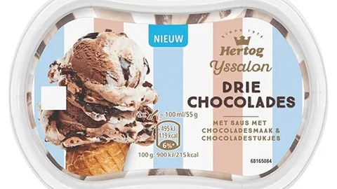 Hertog ijs drie chocolades 200ml