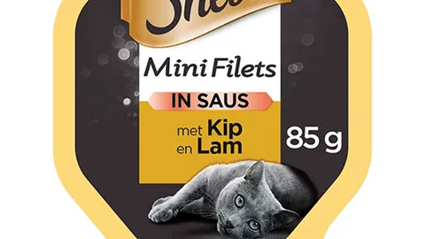 Sheba Mini Filets Kattenvoeding met kip en lam in saus 85 gram