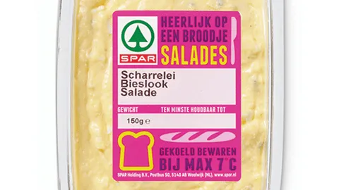 Spar scharrelei-bieslook salade 150 gram