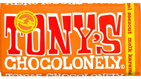 Tony's Chocolonely melkchocolade karamel en zeezout