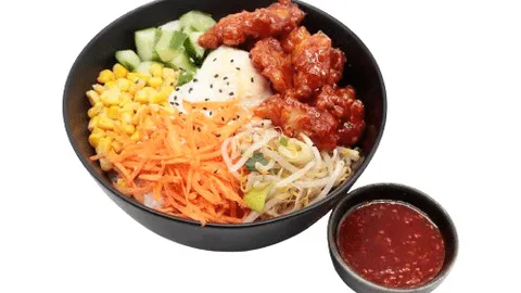 Bibimbap spicy sweet chicken