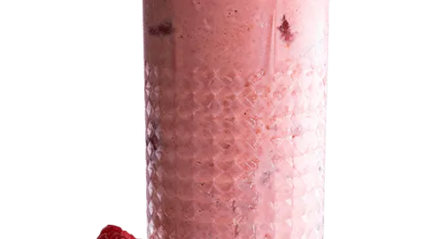 Raspberry banana smoothie