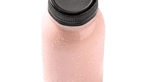 Smoothie yoghurt en aardbei