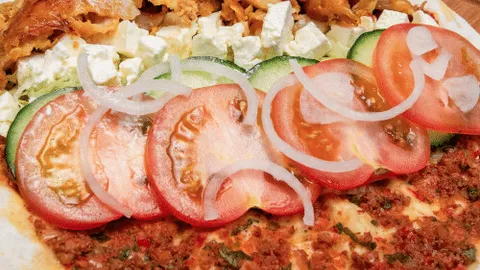 Turkse pizza met kalfsdöner