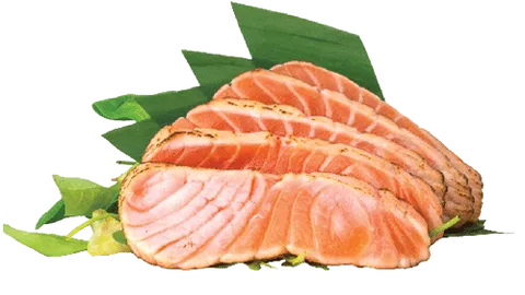 Seared salmon sashimi