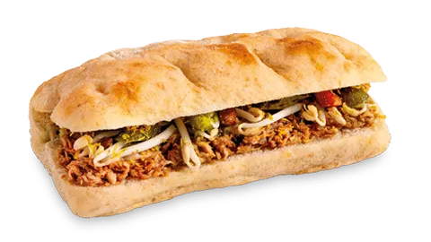 Hot sandwich pulled chicken