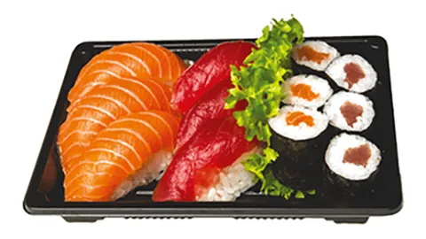 Sushi zalm en tonijn, 12 stuks
