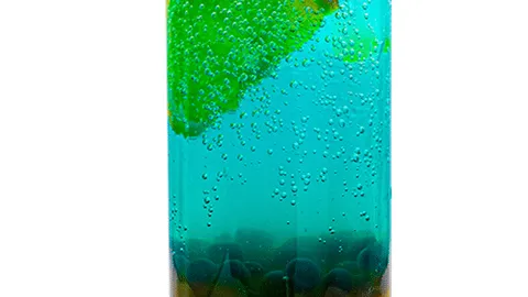 Blue ocean soda