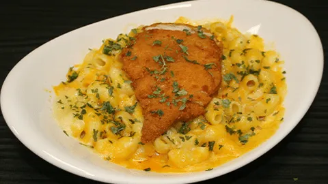 Mac'n cheese crispy chicken