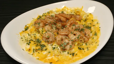 Mac'n cheese shrimps