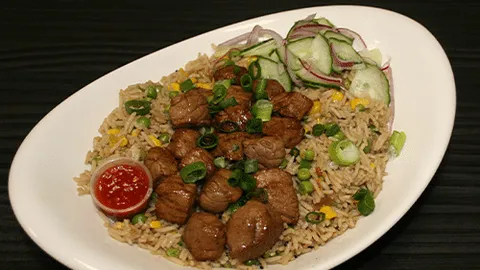 Fried rice beef