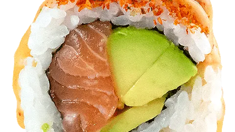 Shichimi salmon roll