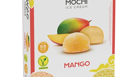 Mango mochi ice