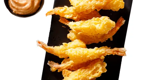 Bak ebi tempura garnalen, 8 stuks