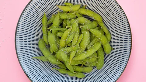 Salty edamame beans