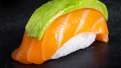 Nigiri zalm en avocado