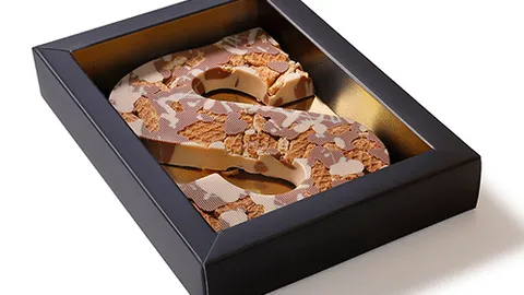 Chocoladeletter luxe stroopwafel