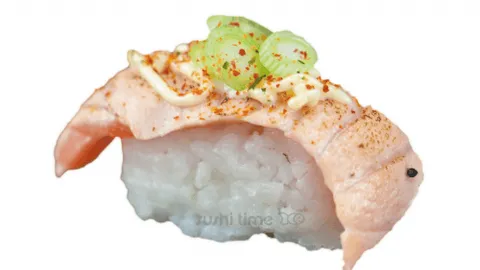 Nigiri salmon-on-fire glutenvrij