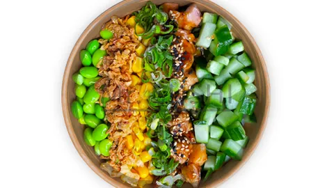 Poké bowl chicken