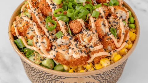 Poké crispy chicken