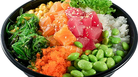 Poke salmon tuna