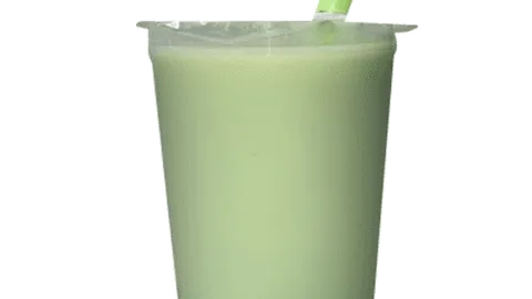 Green apple milk tea