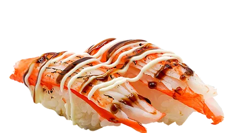 Seared crab leg nigiri