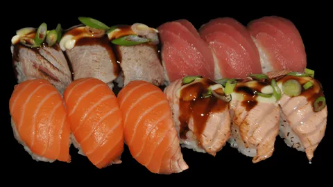 Nigiri salmon en tuna 12 stuks