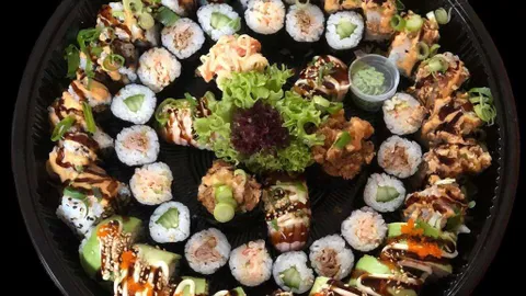 Deluxe sushi box 48 stuks