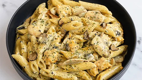 Pasta creamy truffle chicken