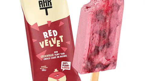 Huisgemaakte verpakt ijs red velvet 70ml