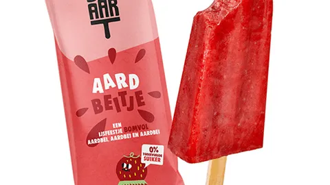 Huisgemaakte verpakt ijs aardbei 45ml