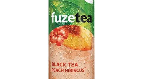 Fuze Tea Peach Hibiscus 25cl blik