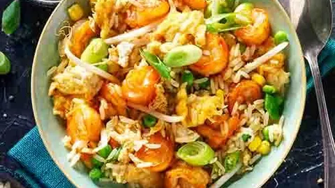 Shrimp fried rice (groot)