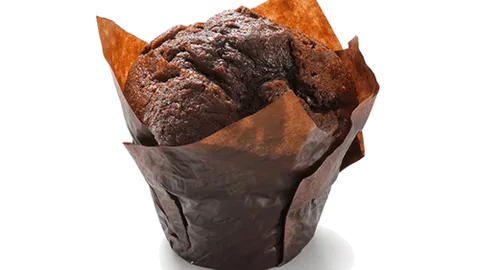 Muffin dubbel chocolade tulp